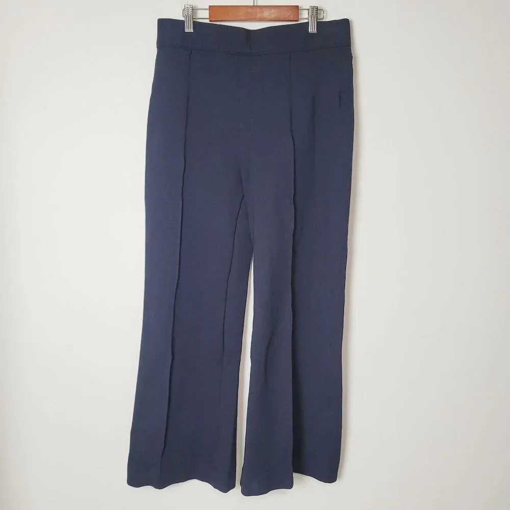 Spanx The Perfect Hi-Rise Flare Ponte Pants Navy Shapewear Size L Petite - Picture 6 of 10